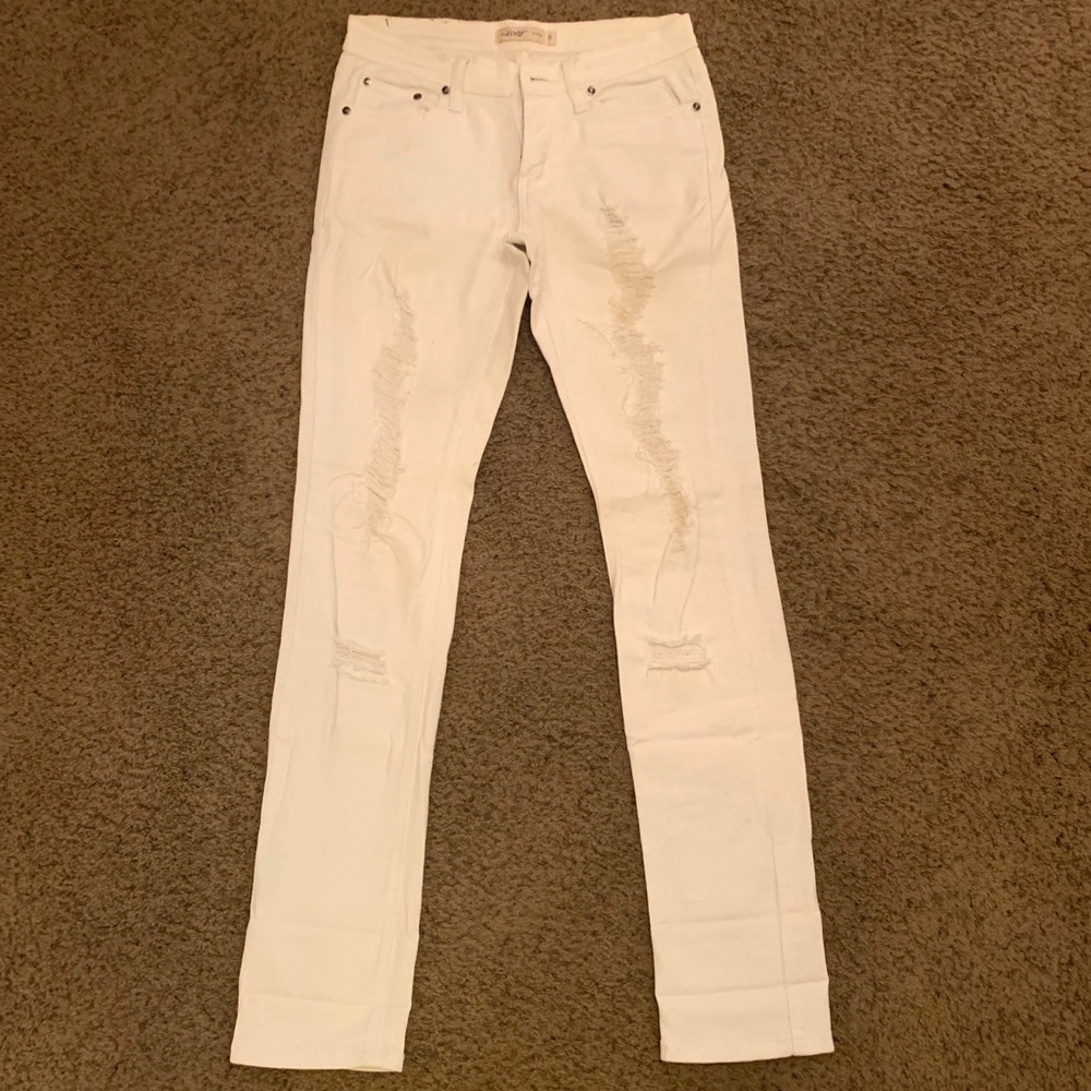 LoIo white ripped jeans